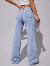 Butterfly Print Wide Leg Jeans